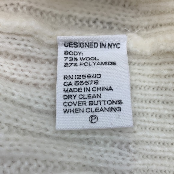 INTERMIX Ella Jewel Cardigan Wool Ivory 
Sweater Size Small - Picture 13 of 13